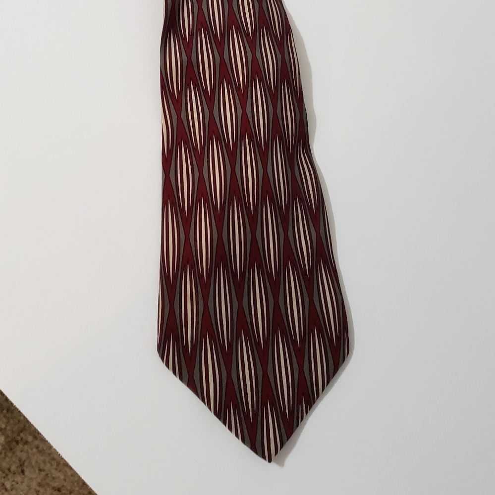 Zanzara Tie Bloomingdales Geometric 100% Silk